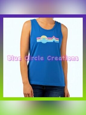 Star Wars The Mandalorian The Child Retro Tank Top Blue Cotton Medium Unisex